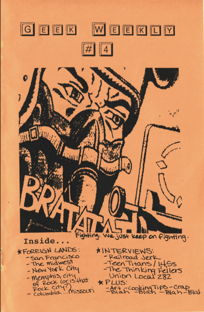 The cover of "Geek Weekly #4" (digest size).