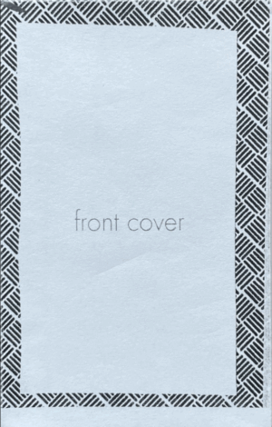 The cover of "Minizine Template" (minizine size).