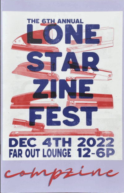 The cover of "The 6th Annual Lone Star Zine Fest Compzine" (digest size).